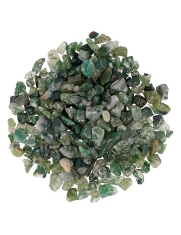 Agaat mos 250 gr. edelsteen trommelstenen (mt1)