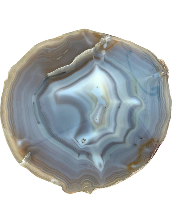 Agaat edelsteen schijf natuur nr.96