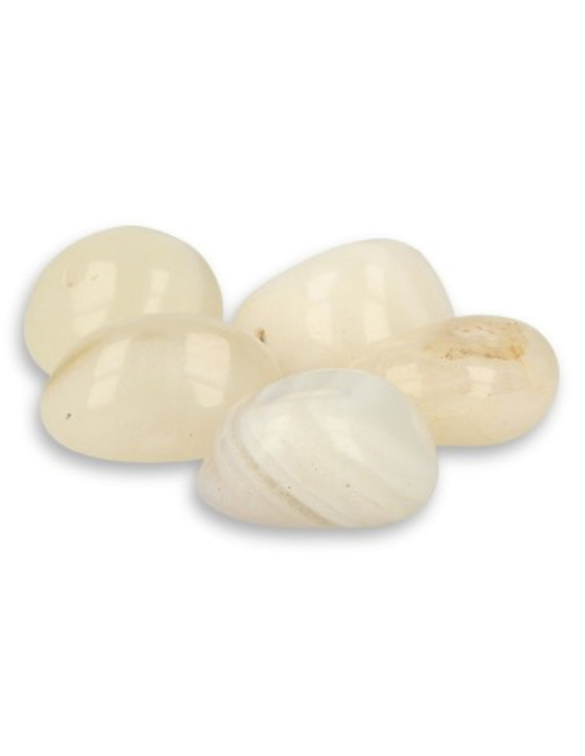 Agaat wit 250 gr. trommelstenen (mt3)