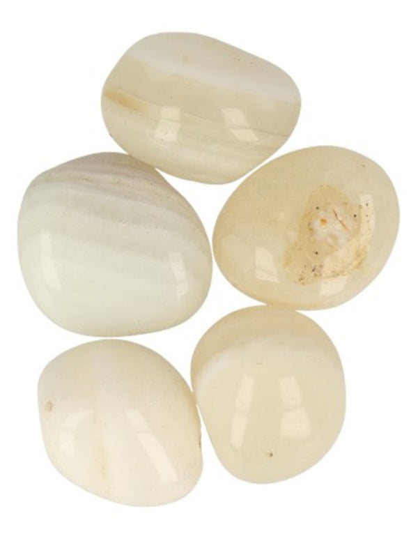 Agaat wit 250 gr. edelsteen trommelstenen (mt3)