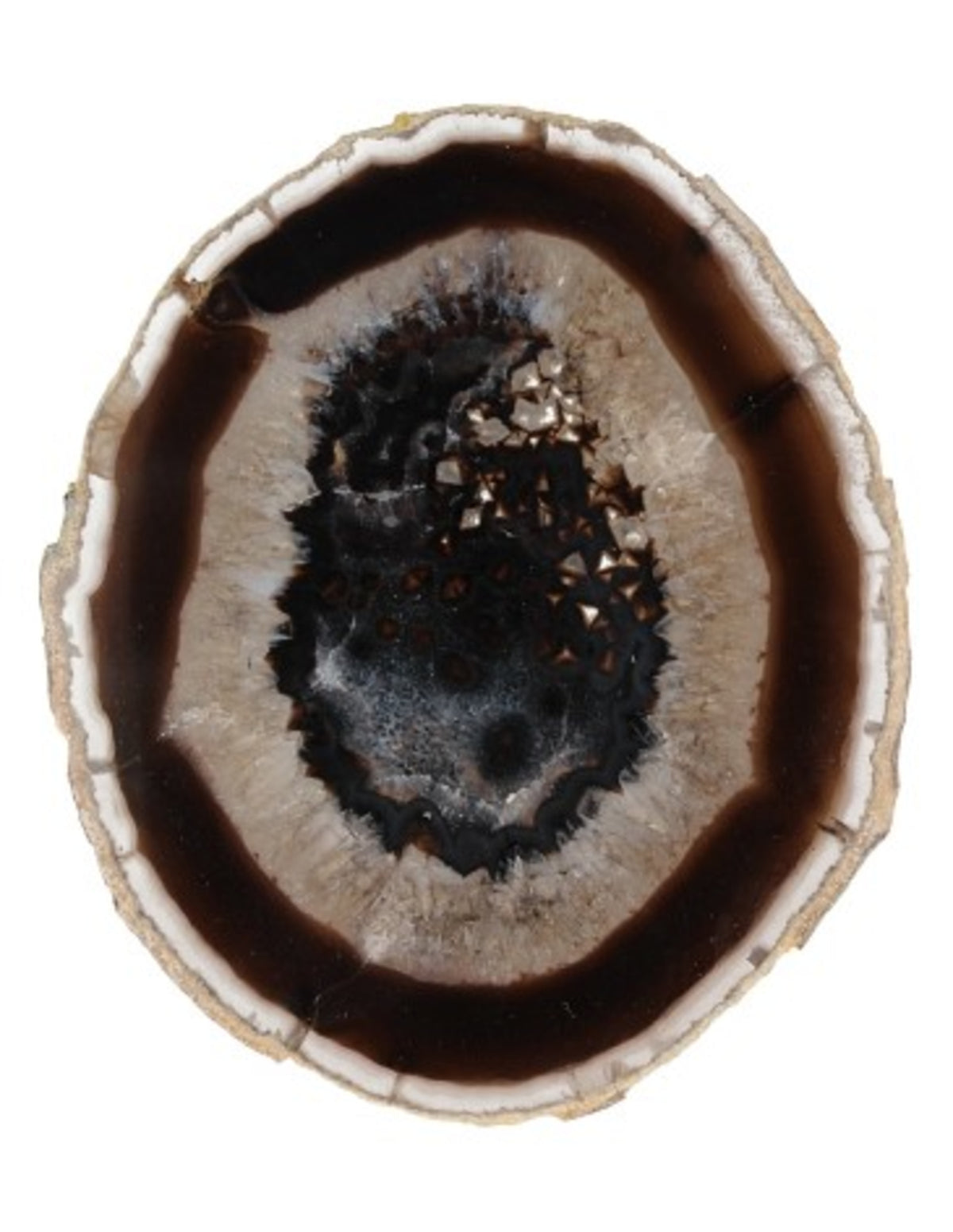 Agaatschijf natuur klein 6-10 cm