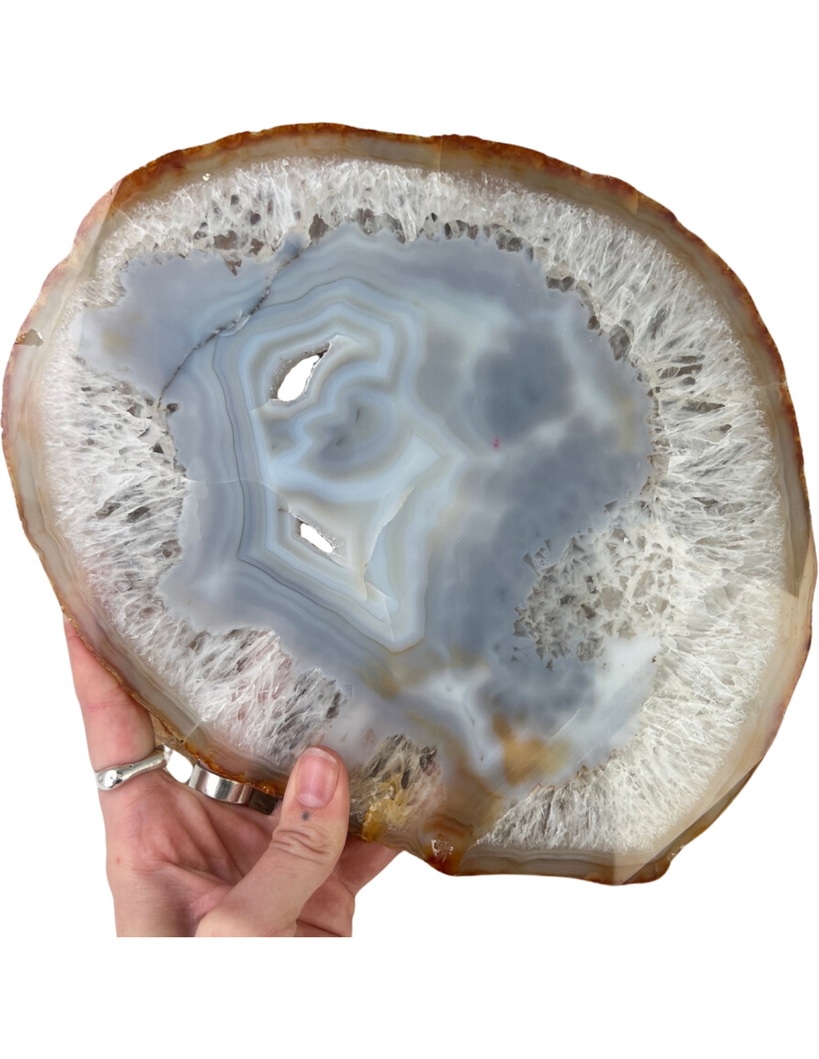 Agaatschijf natuur XL nr.01