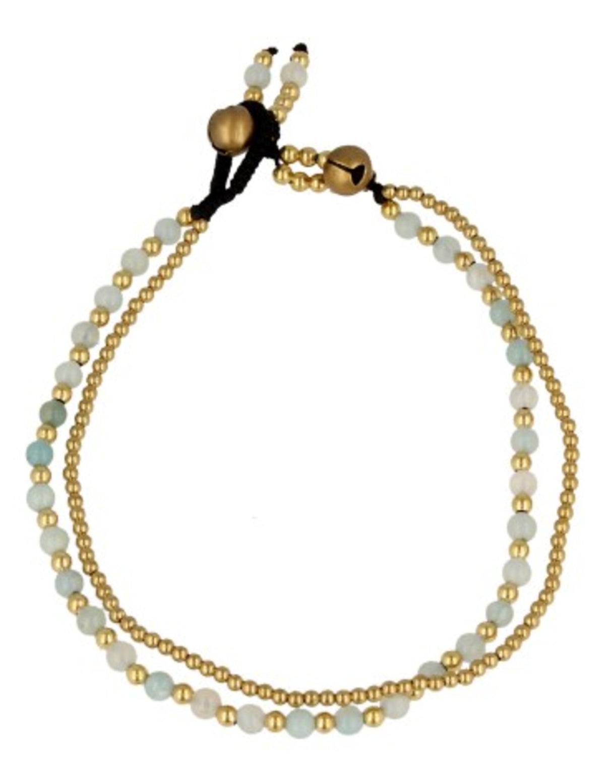 Amazoniet enkelbandje gipsy-stijl