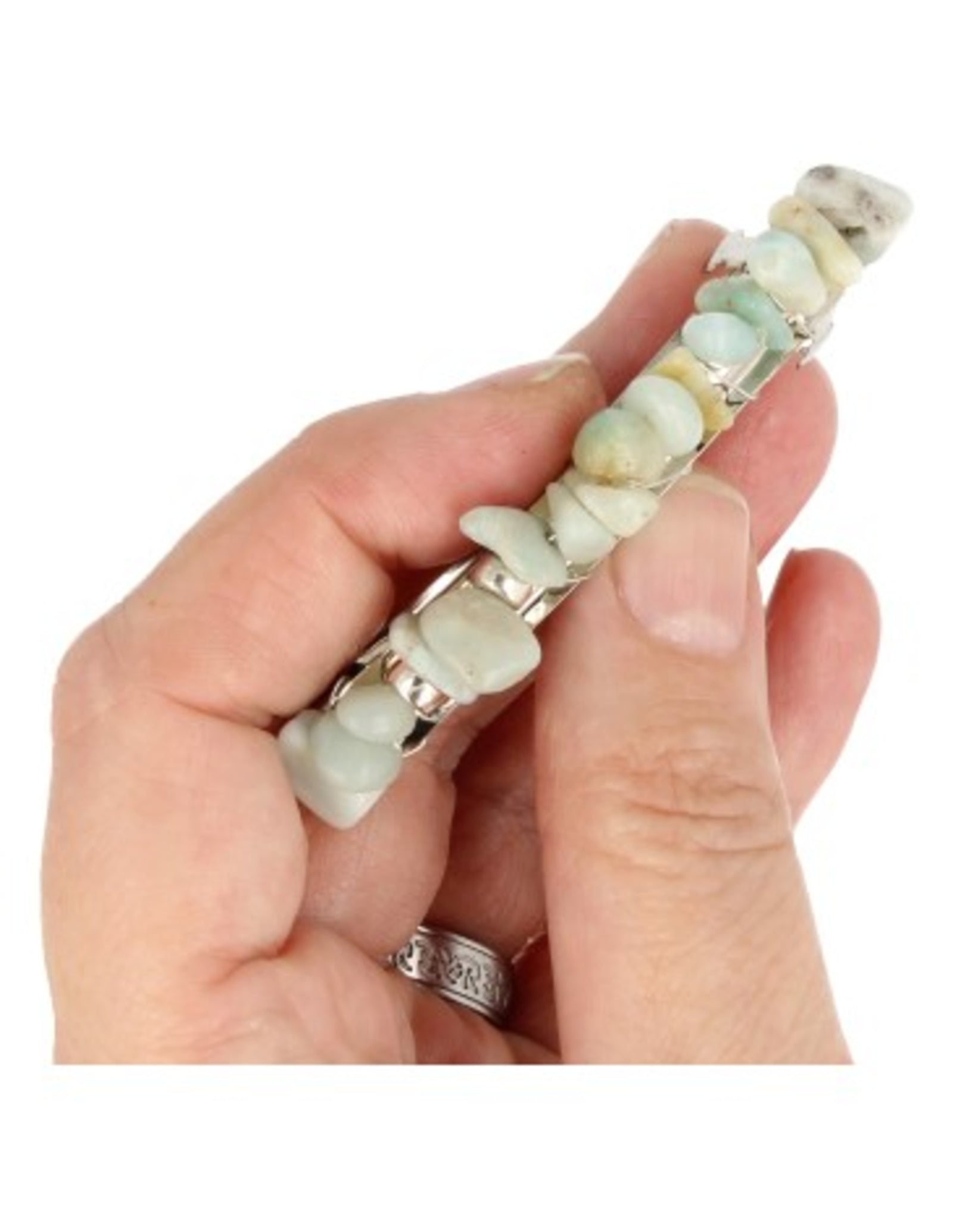 Amazoniet haarclip