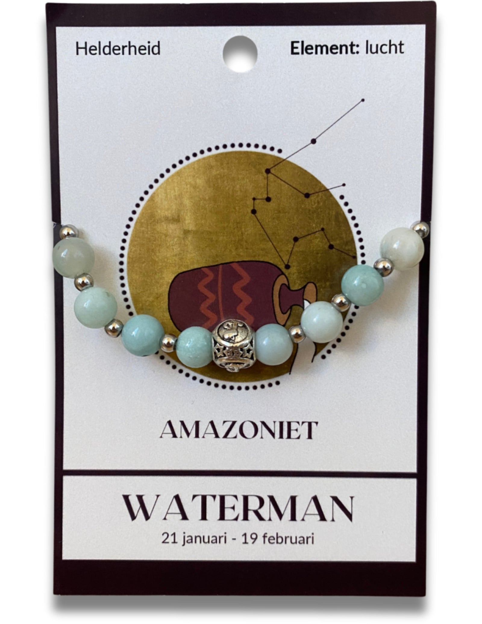 Amazoniet sterrenbeeld armband - Waterman
