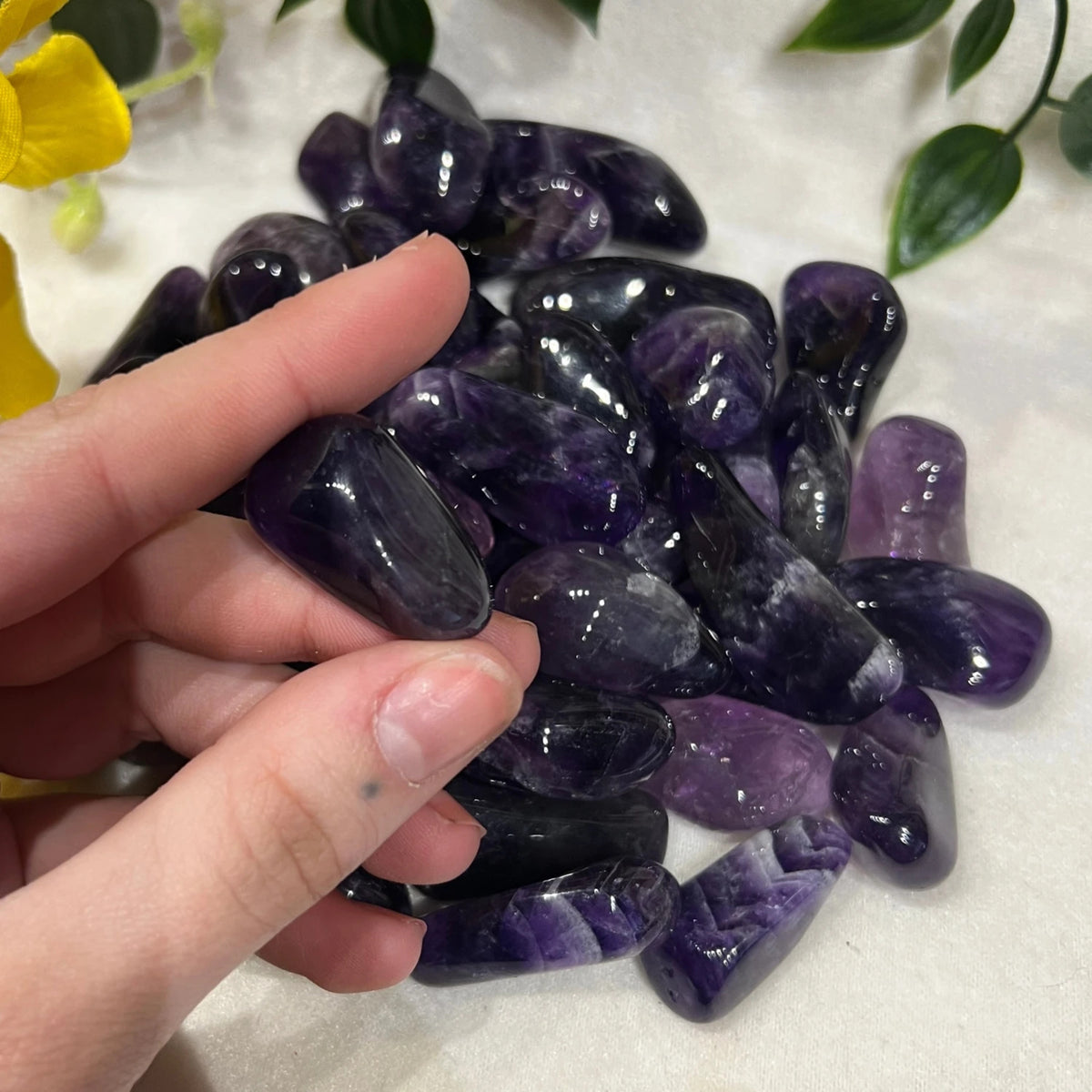 Amethist A trommelstenen 500 gr. (mt2-3)