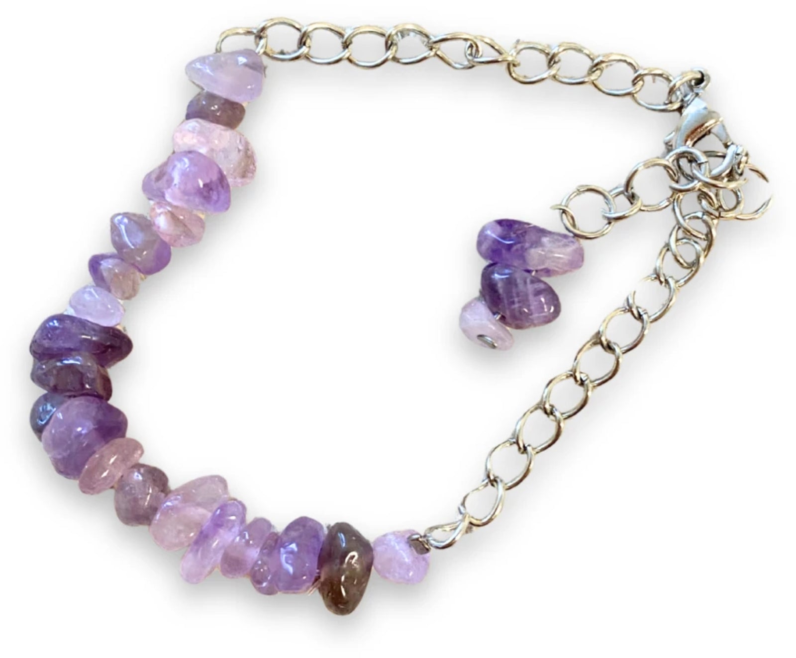 Amethist bar armband