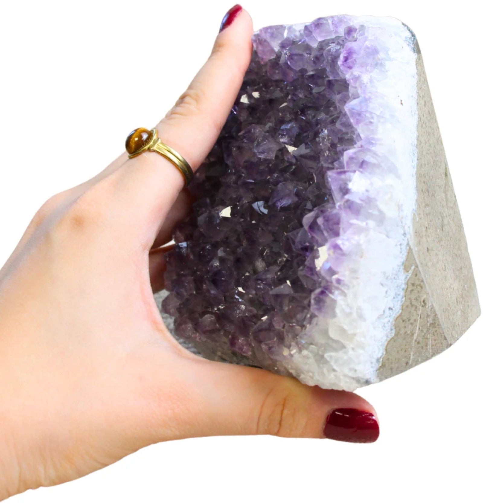 Amethist Brazilië ruw cut base nr.67