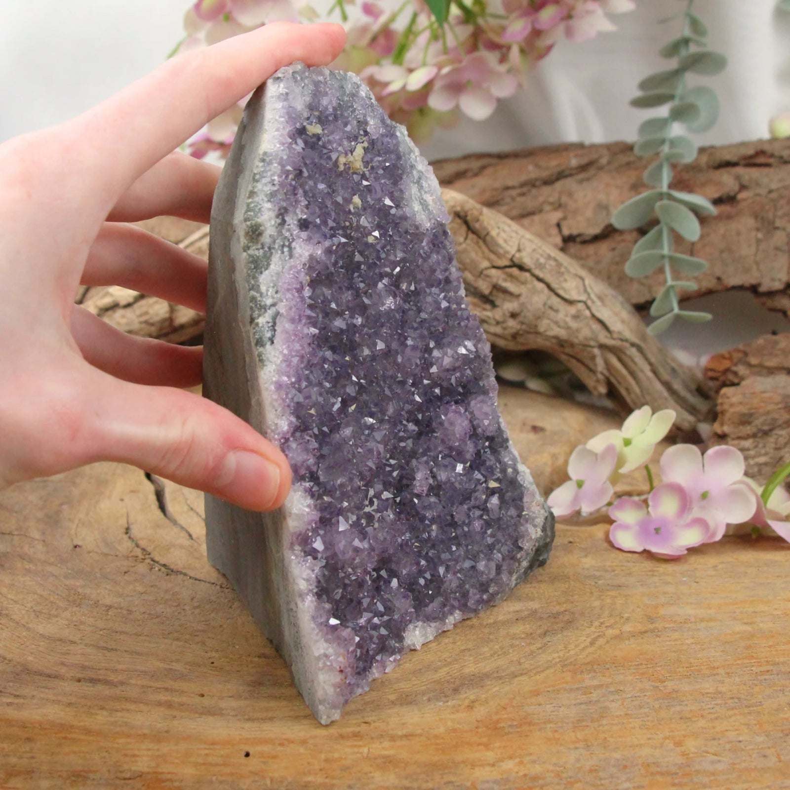 Amethist Brazilië ruw cut base nr.126