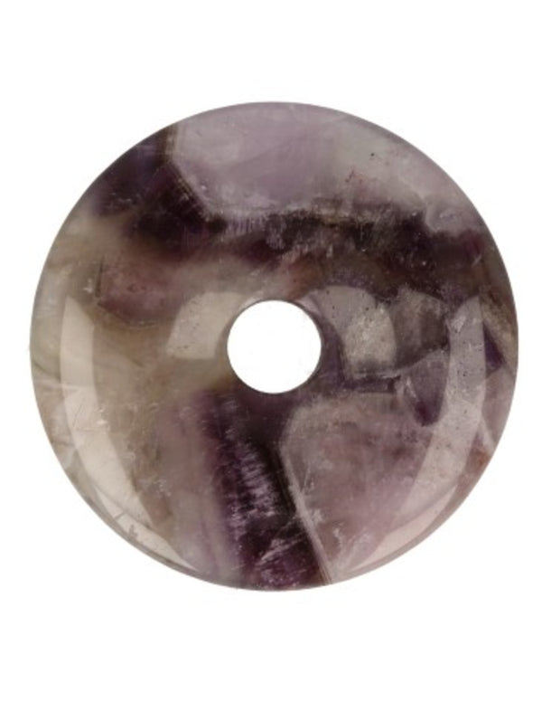 Amethist edelsteen donut 40 mm Hanger