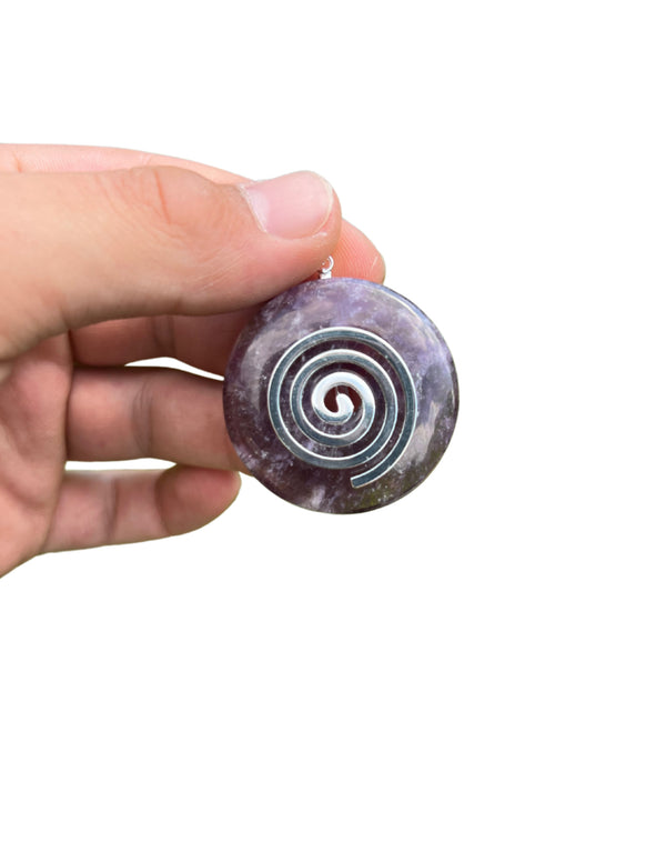 Amethist edelsteen donut Hanger