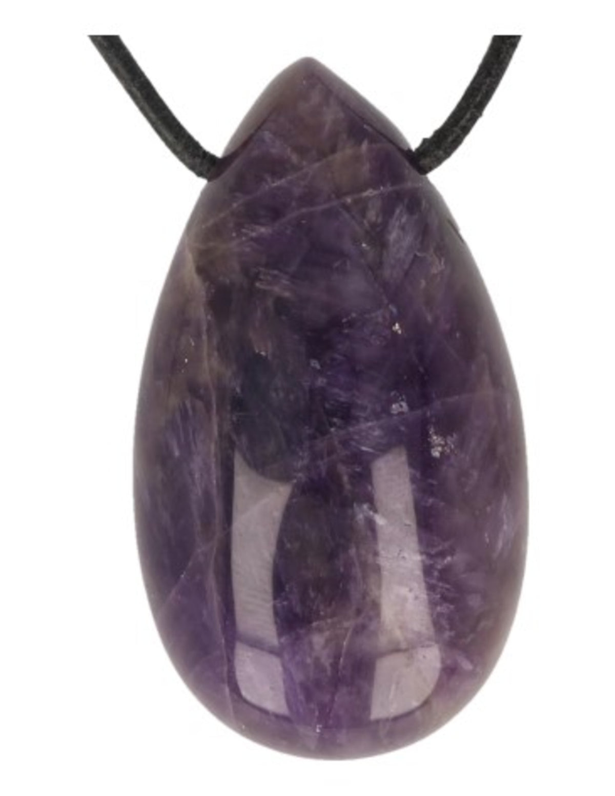 Amethist edelsteen druppel hanger