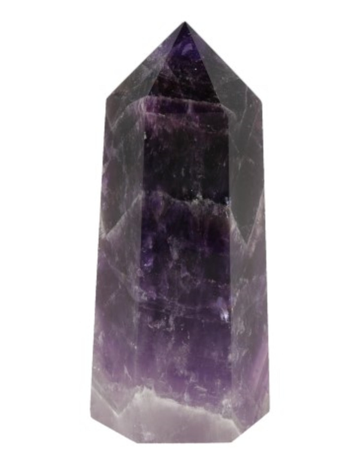 Amethist edelsteen punt 7-8 cm