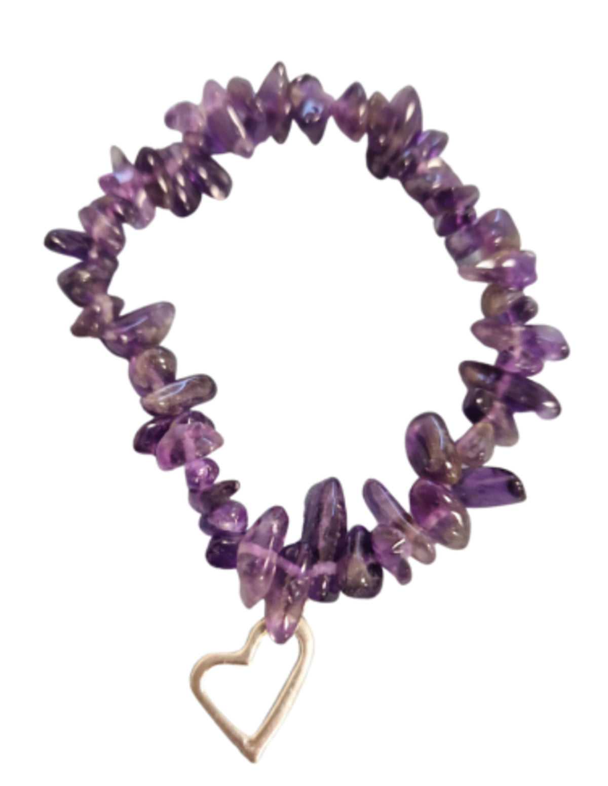 Amethist hart splitarmband