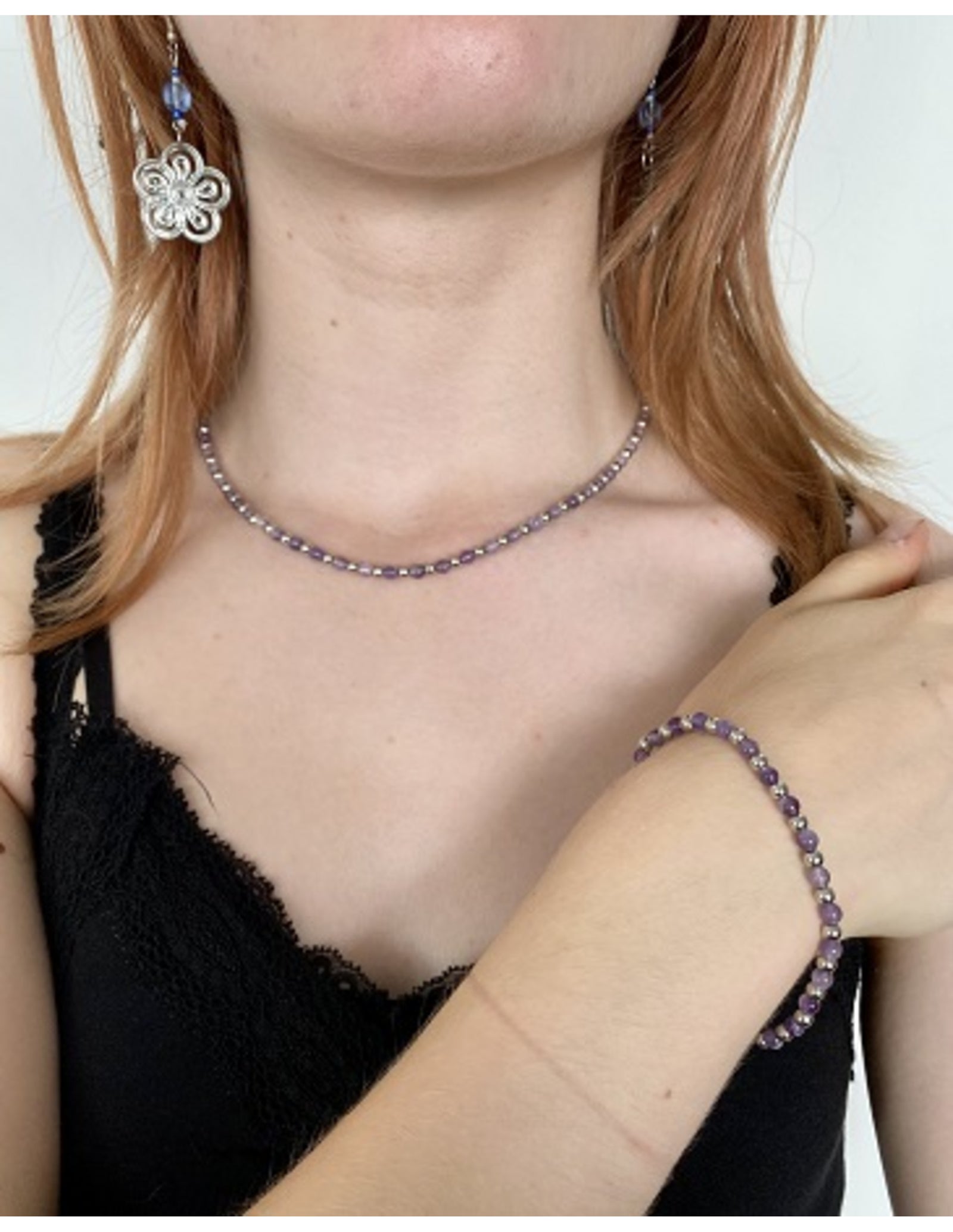 Amethist Ibiza love ketting