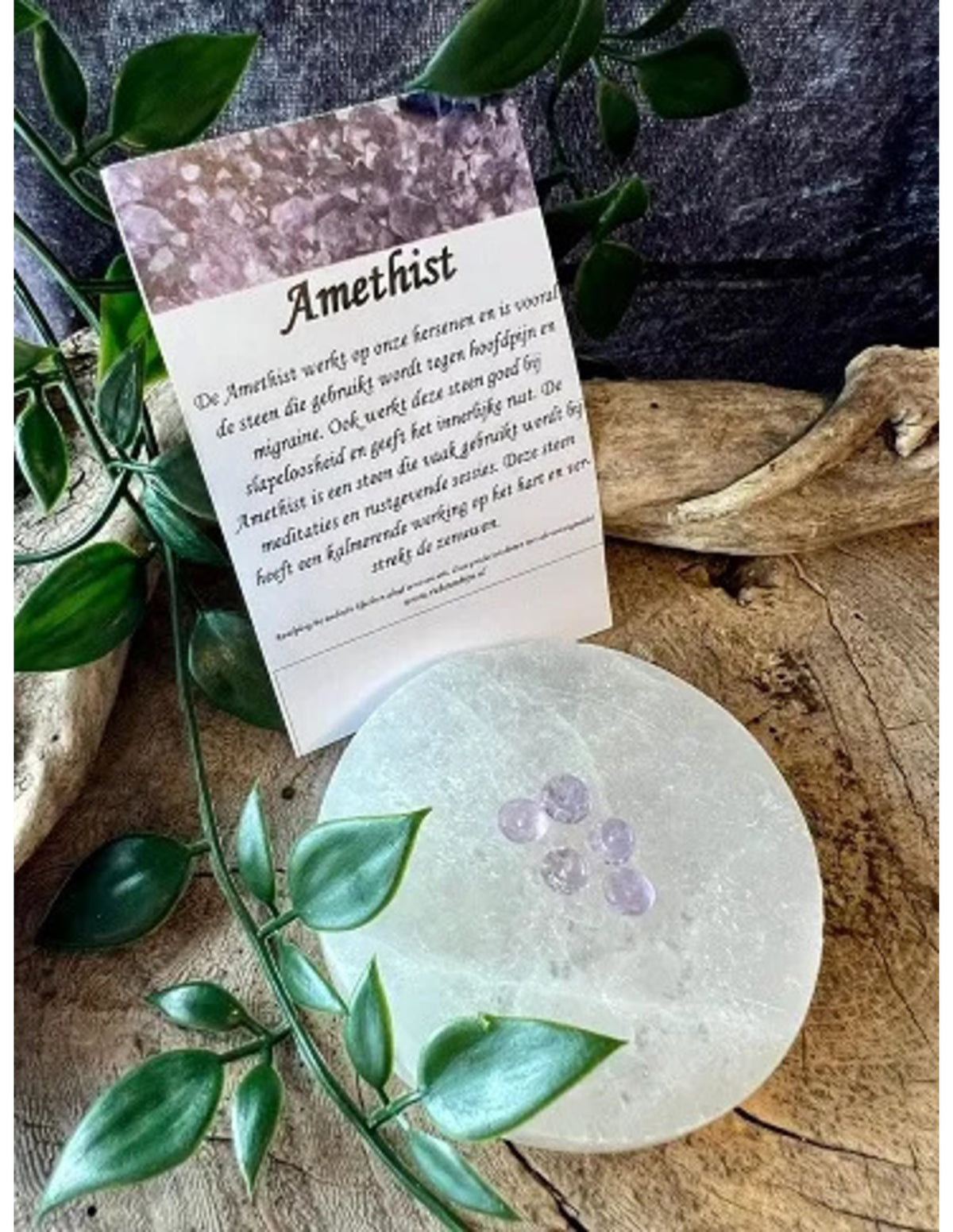Amethist kralen facet 7mm - 5 st.