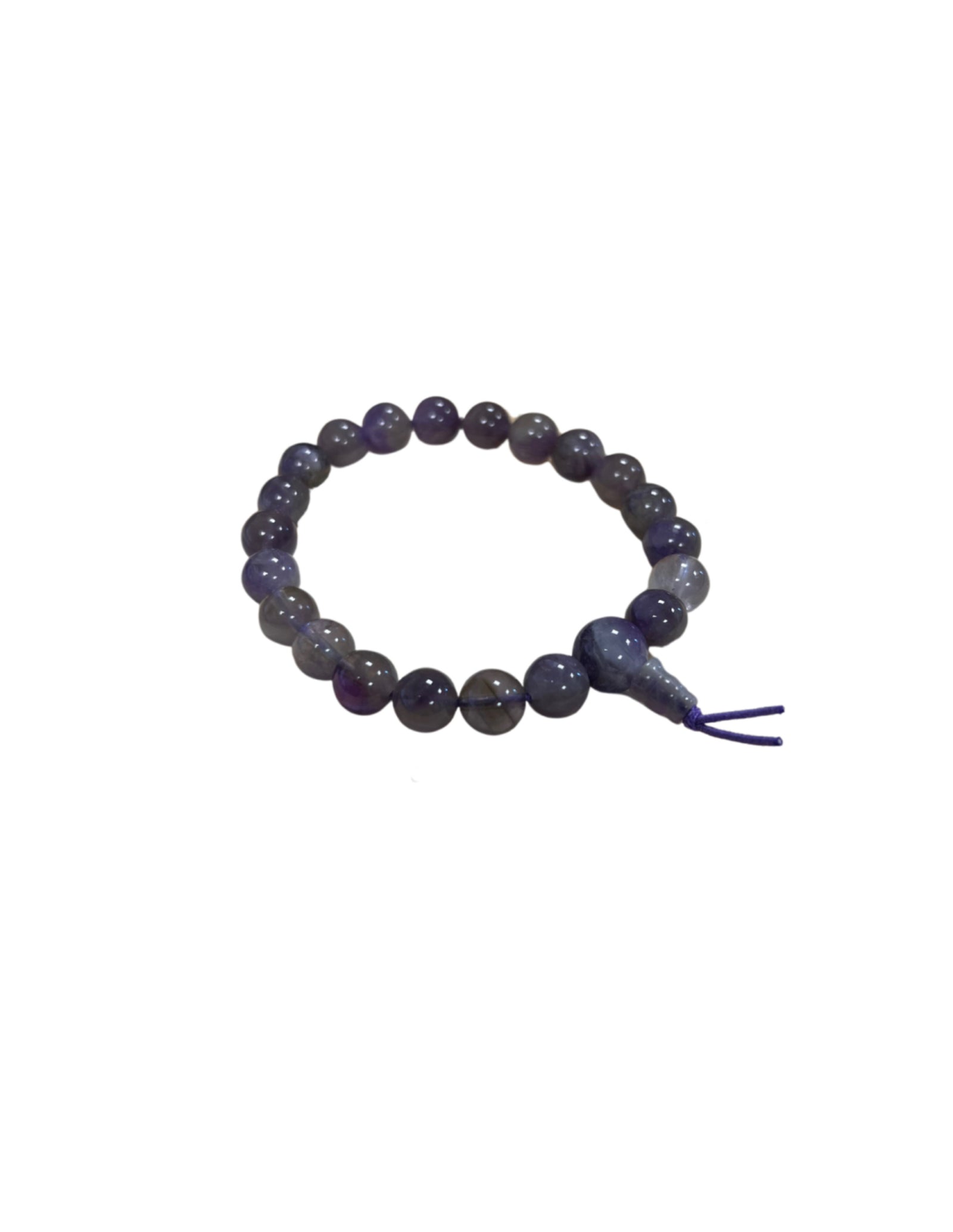 Amethist powerbead armband + kaart