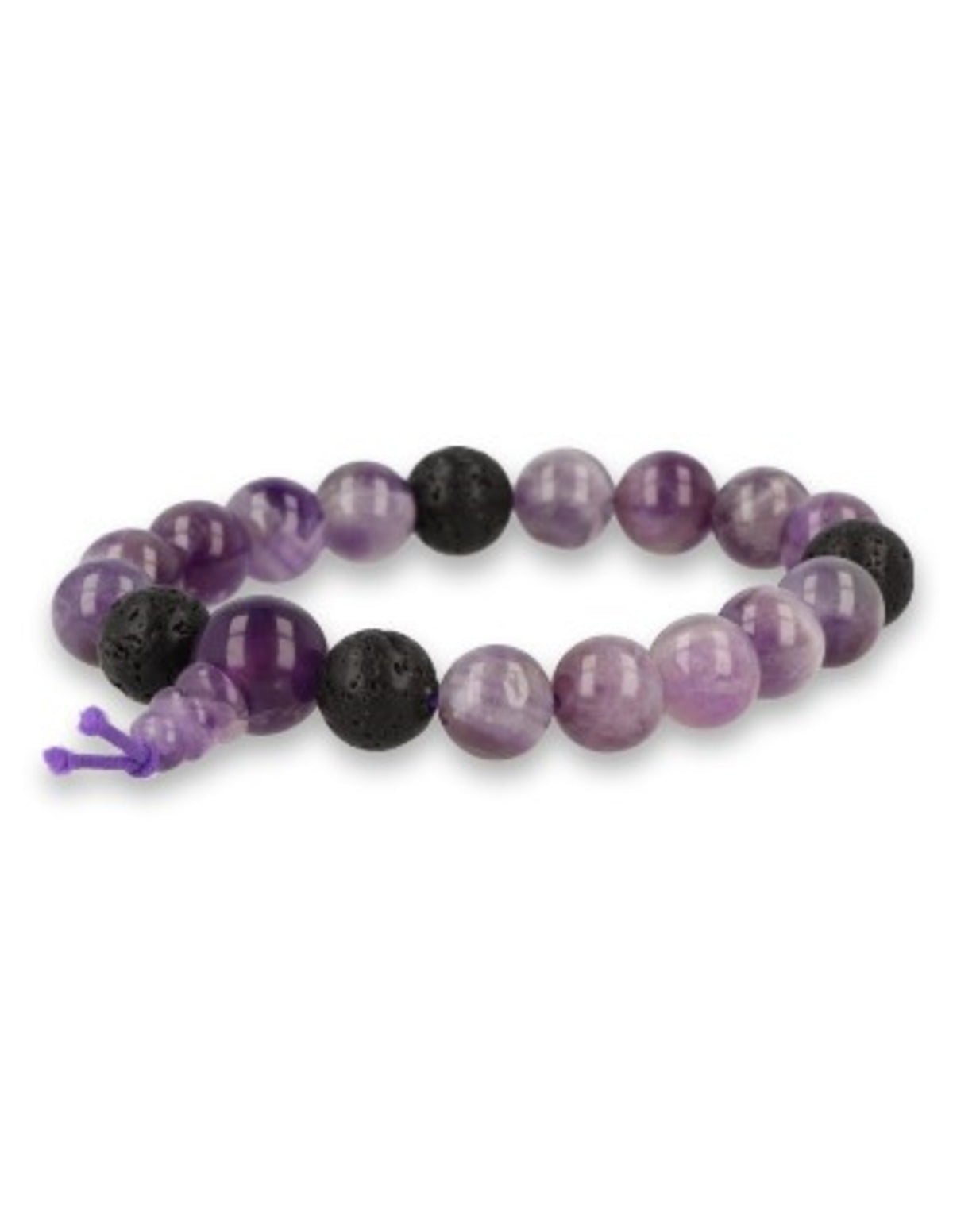 Amethist powerbead mannen armband