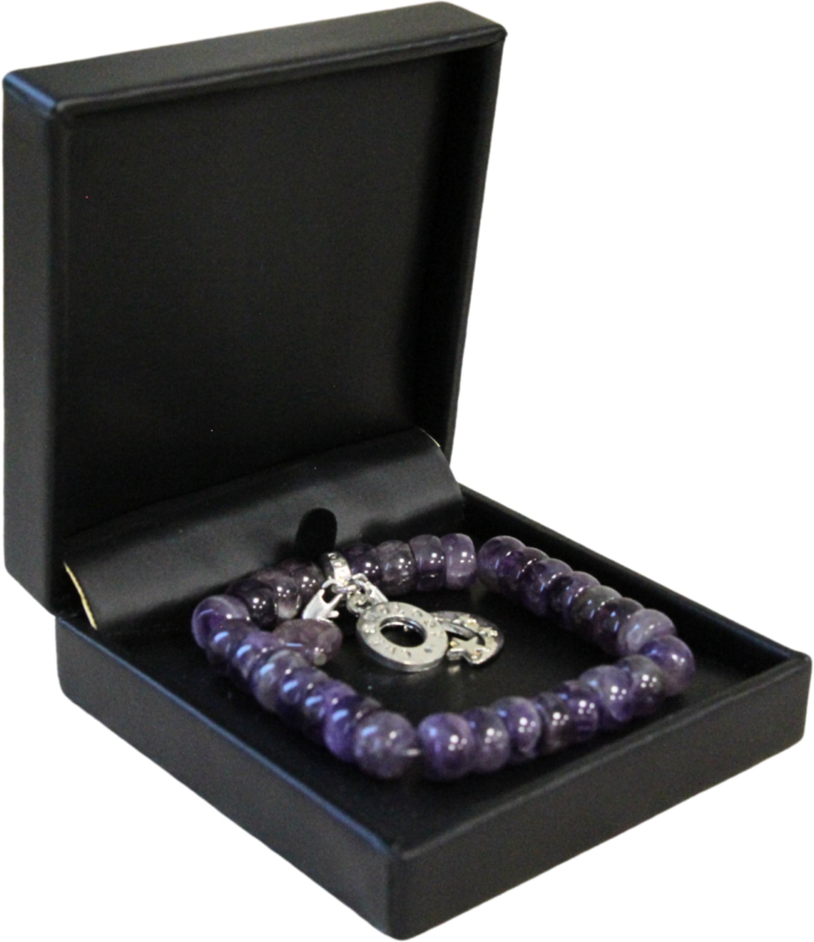 Amethist Ruby Mania, armband nr 19, rond