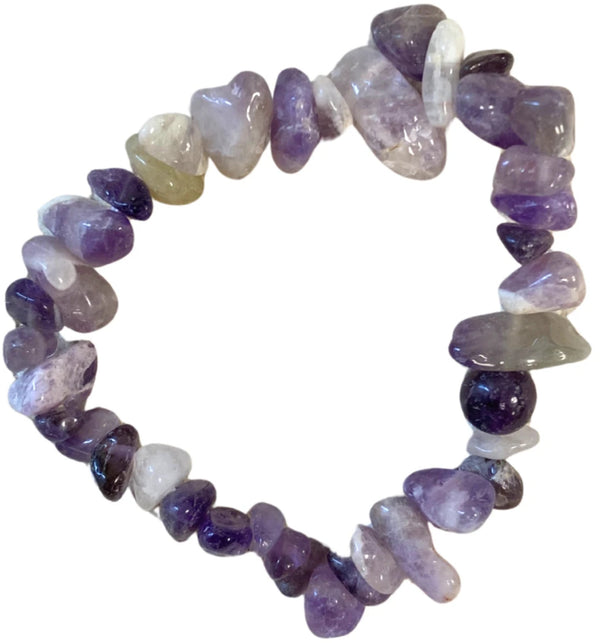 Amethist edelsteen splitarmband