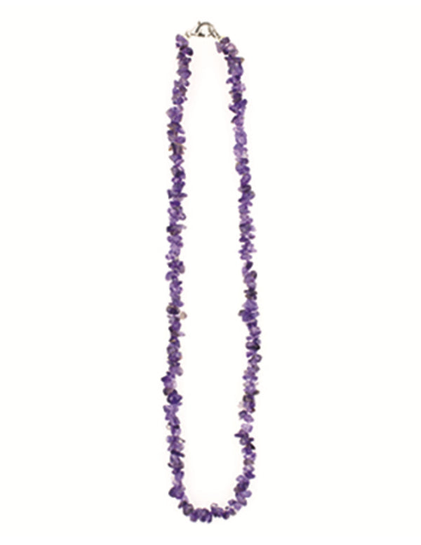 Amethist edelsteen splitketting