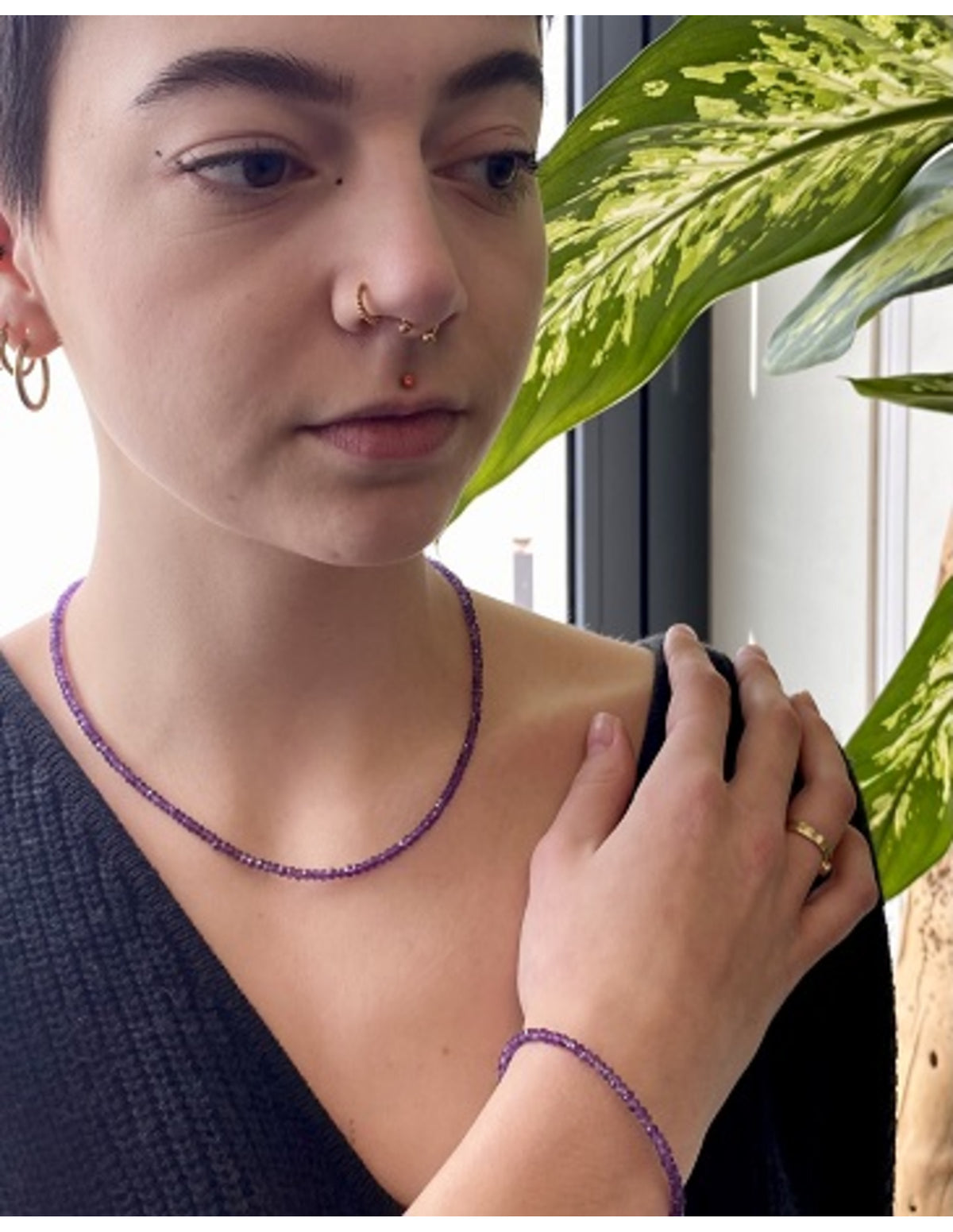 Amethist summer vibes armband