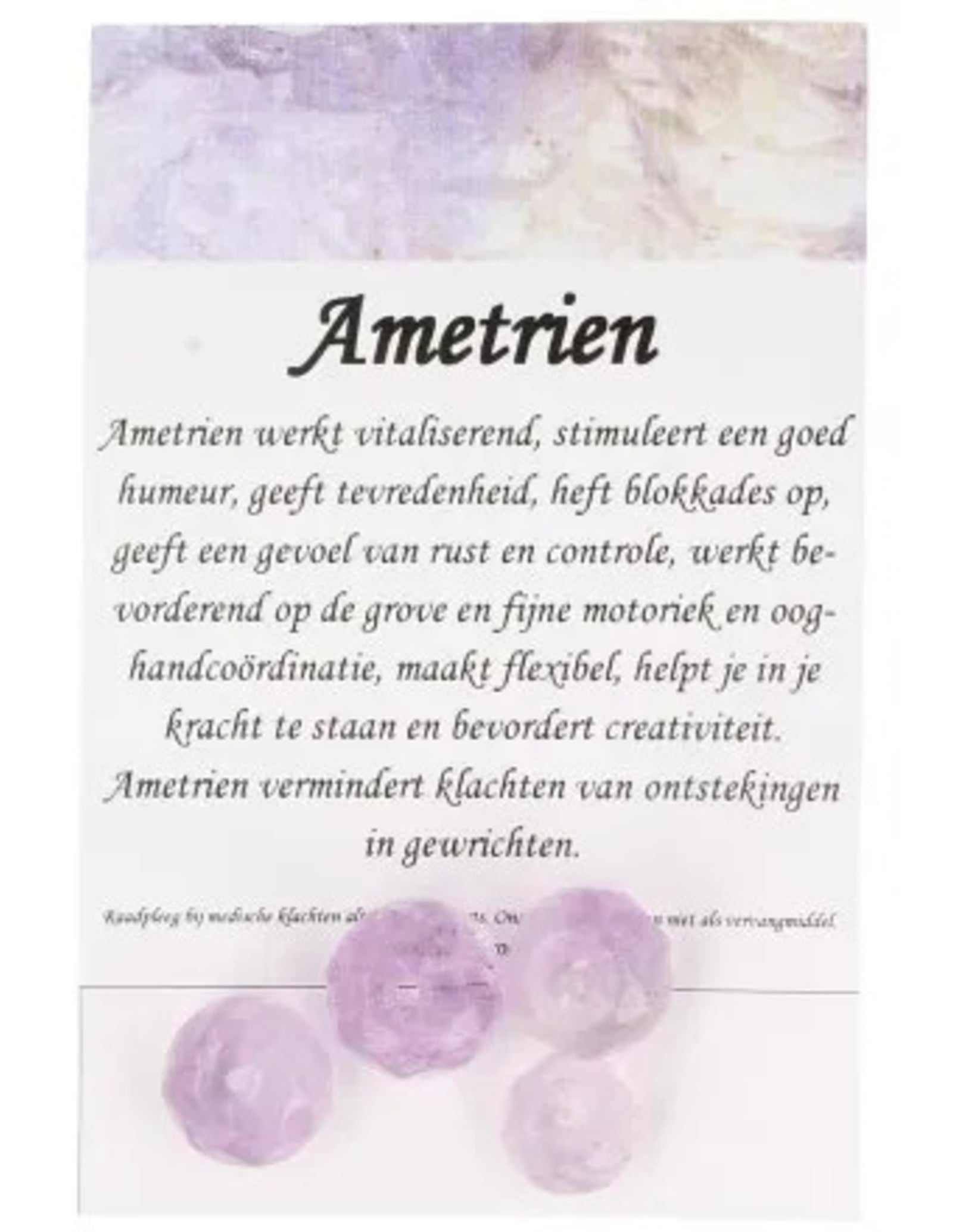 Ametrien kralen facet - 4 st.