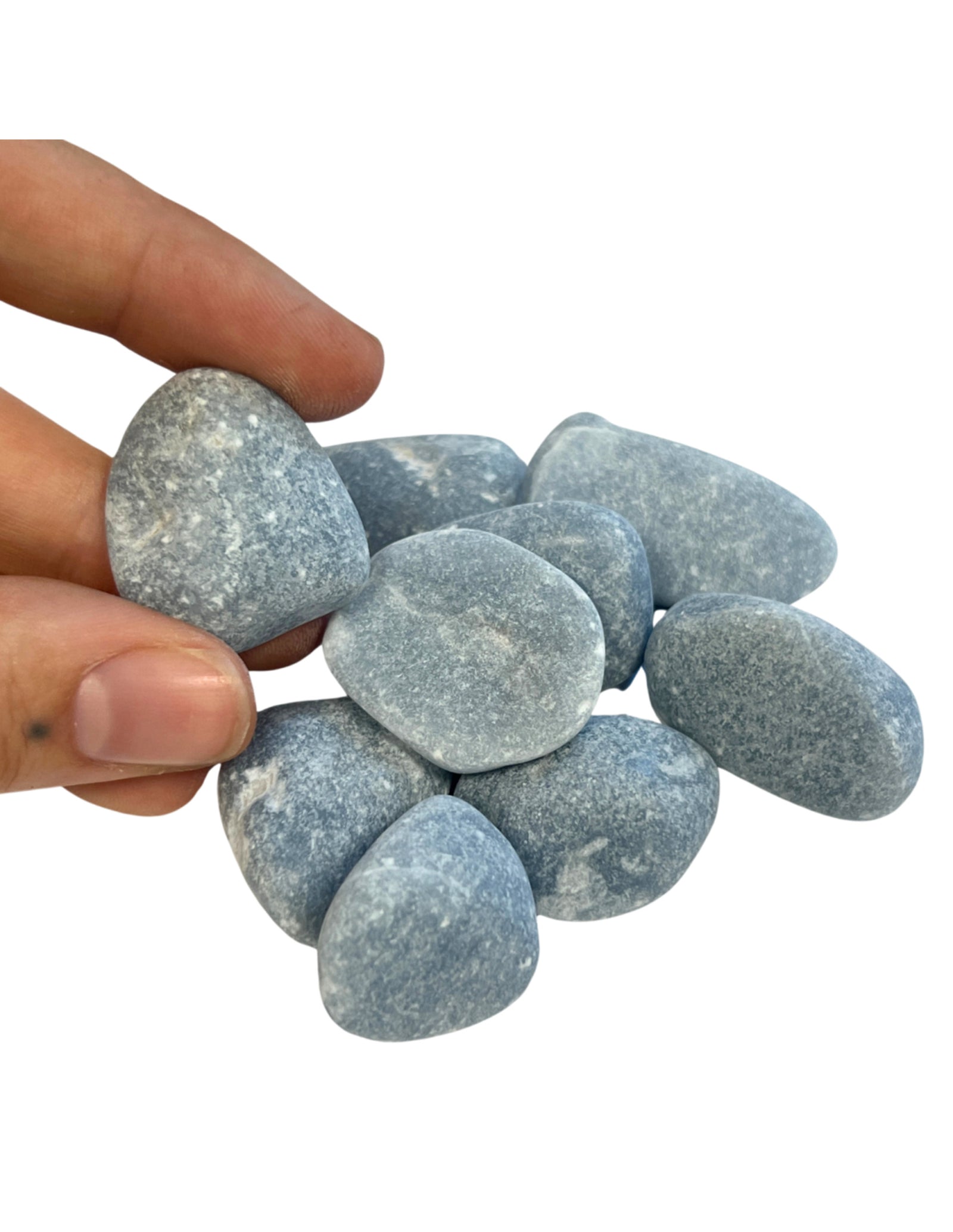 Angeliet trommelstenen grof getrommeld 100 gr. (mt3)