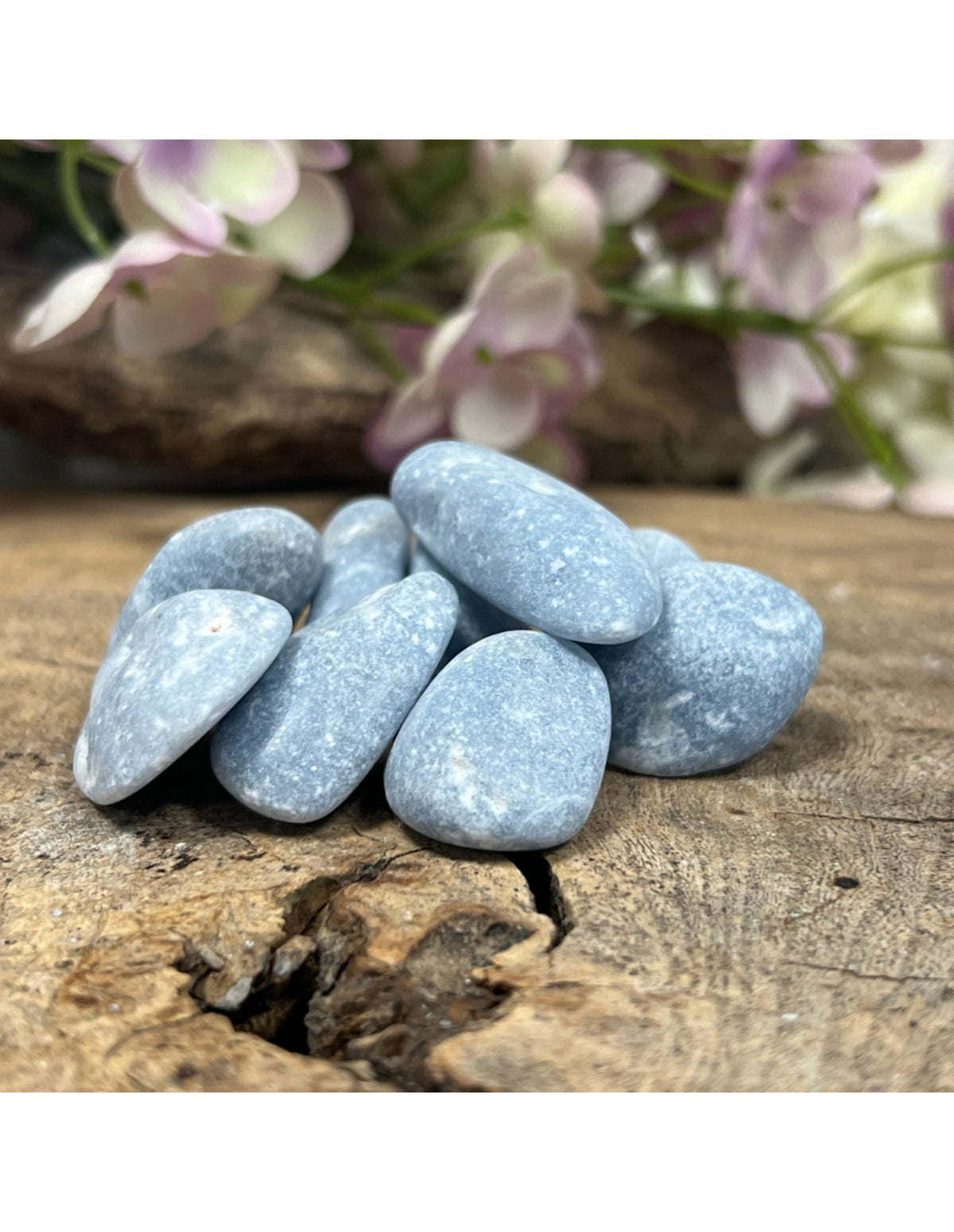 Angeliet trommelstenen grof getrommeld 100 gr. (mt3)