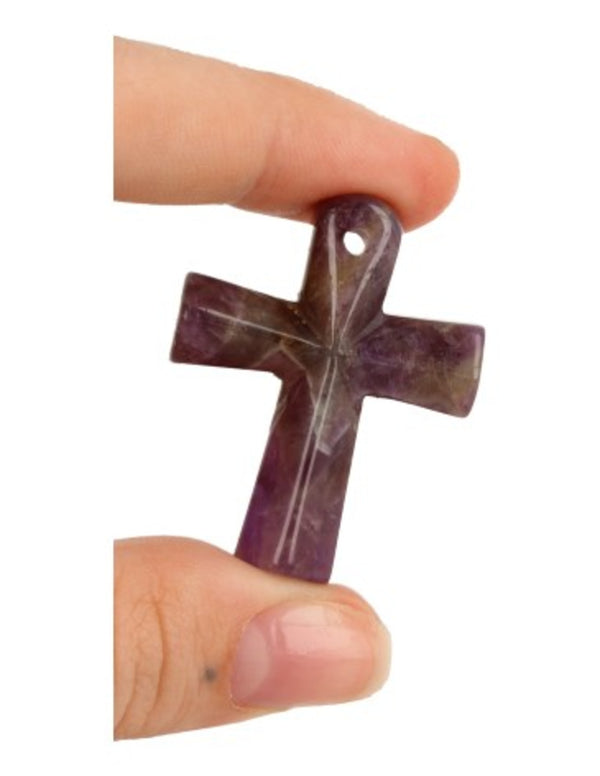 Amethist edelsteen Ankh hanger