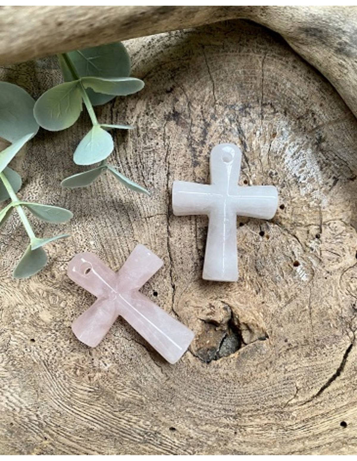 Ankh teken Roze kwarts