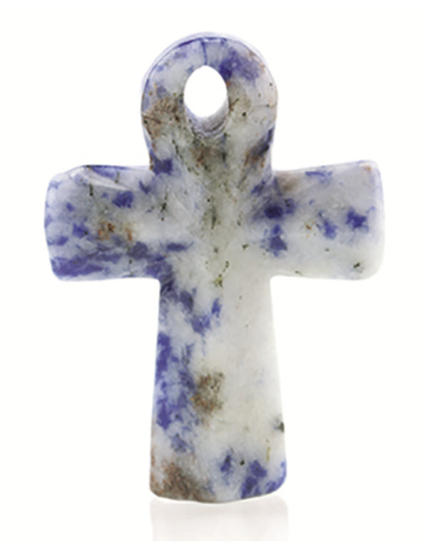 Sodaliet edelsteen Ankh hanger