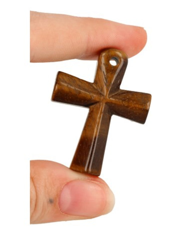 Tijgeroog edelsteen Ankh hanger