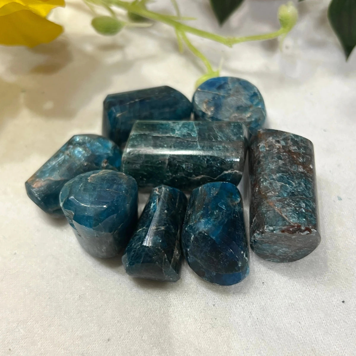 Apatiet blauw 200 gr. trommelstenen (mt3)