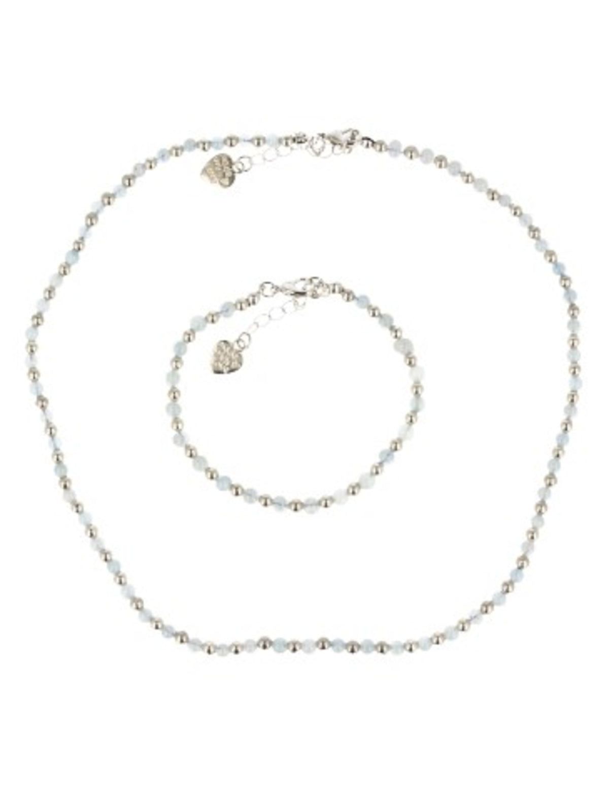 Aquamarijn Ibiza love ketting