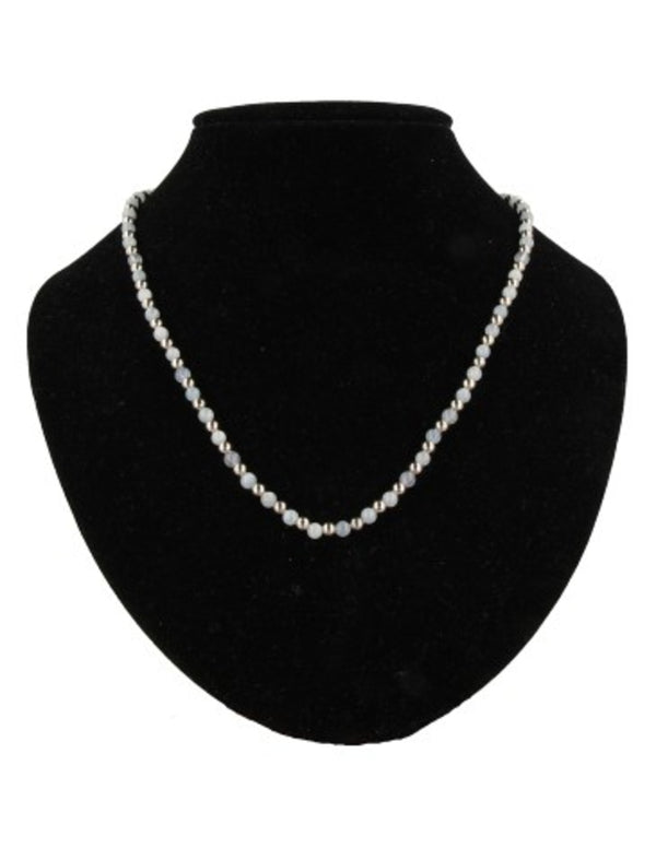 Aquamarijn Ibiza love edelsteen ketting