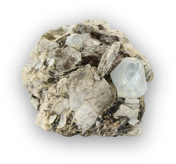 Aquamarijn met mica ruwe edelsteen nr. 101