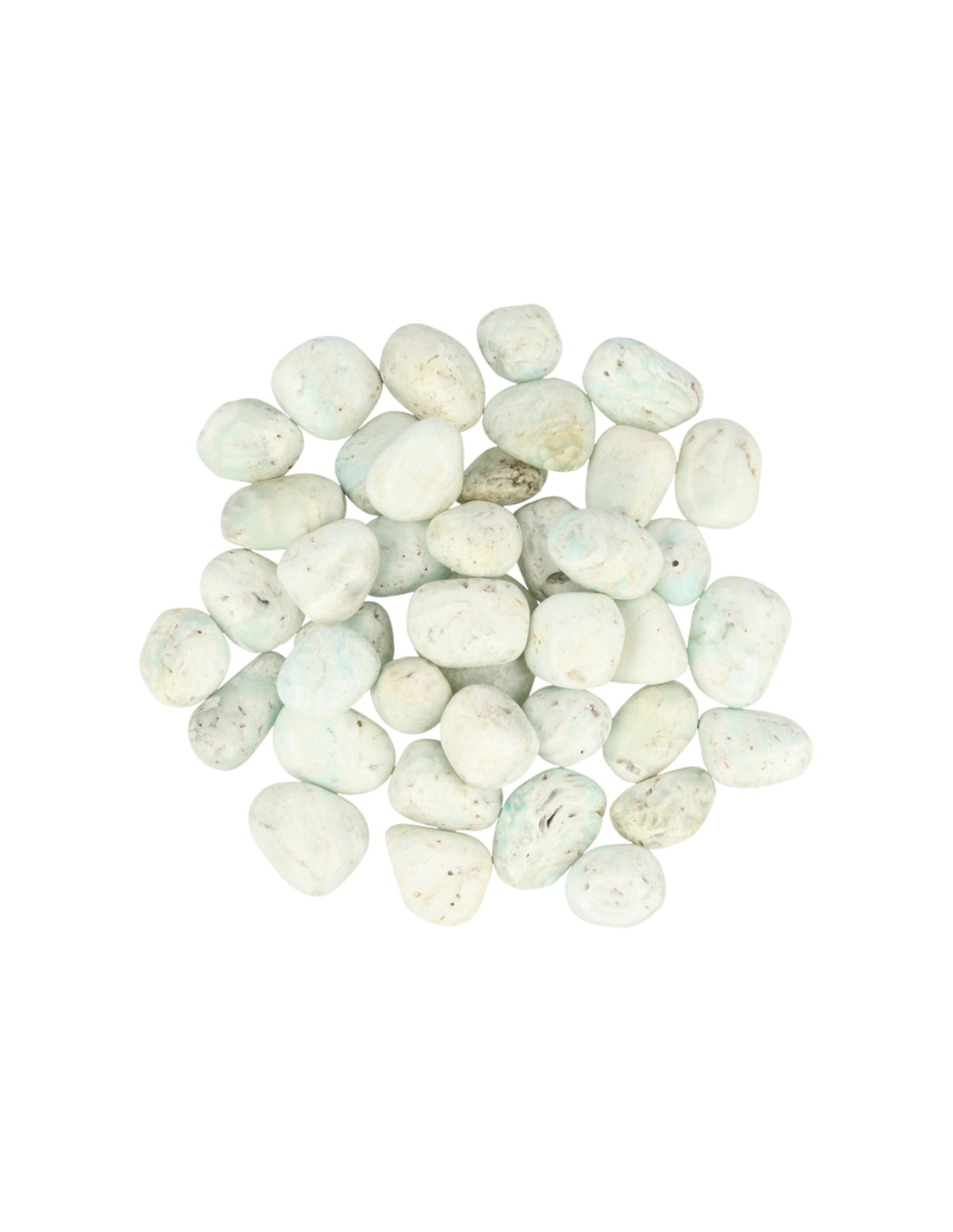 Aragoniet blauw 500 gr. trommelstenen (mt2)