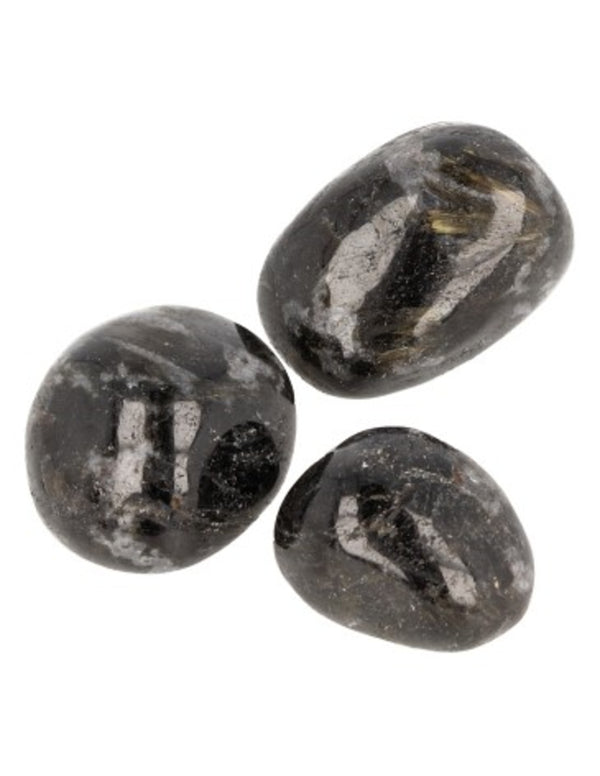 Arfvedsoniet 50 gr. edelsteen trommelstenen (mt2-3)
