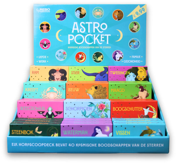 Astro pocket - Display met 12 sterrenbeeldkaarten