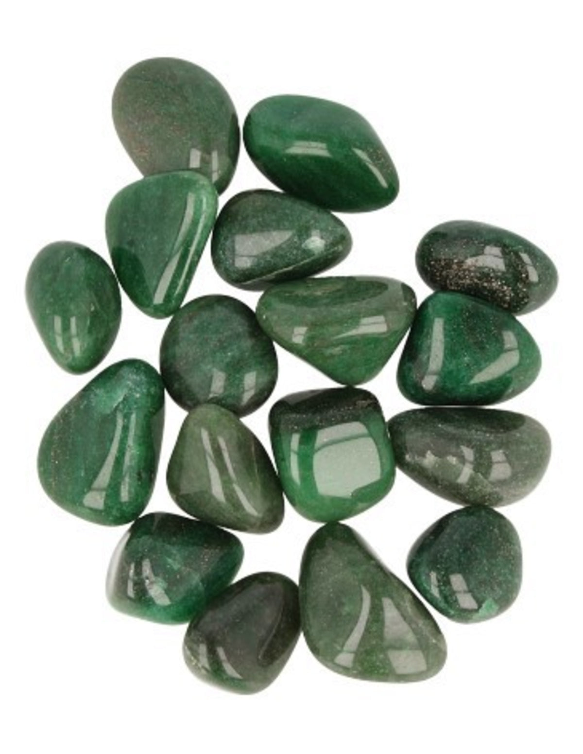 Aventurijn groen 100 gr. trommelstenen (mt3)