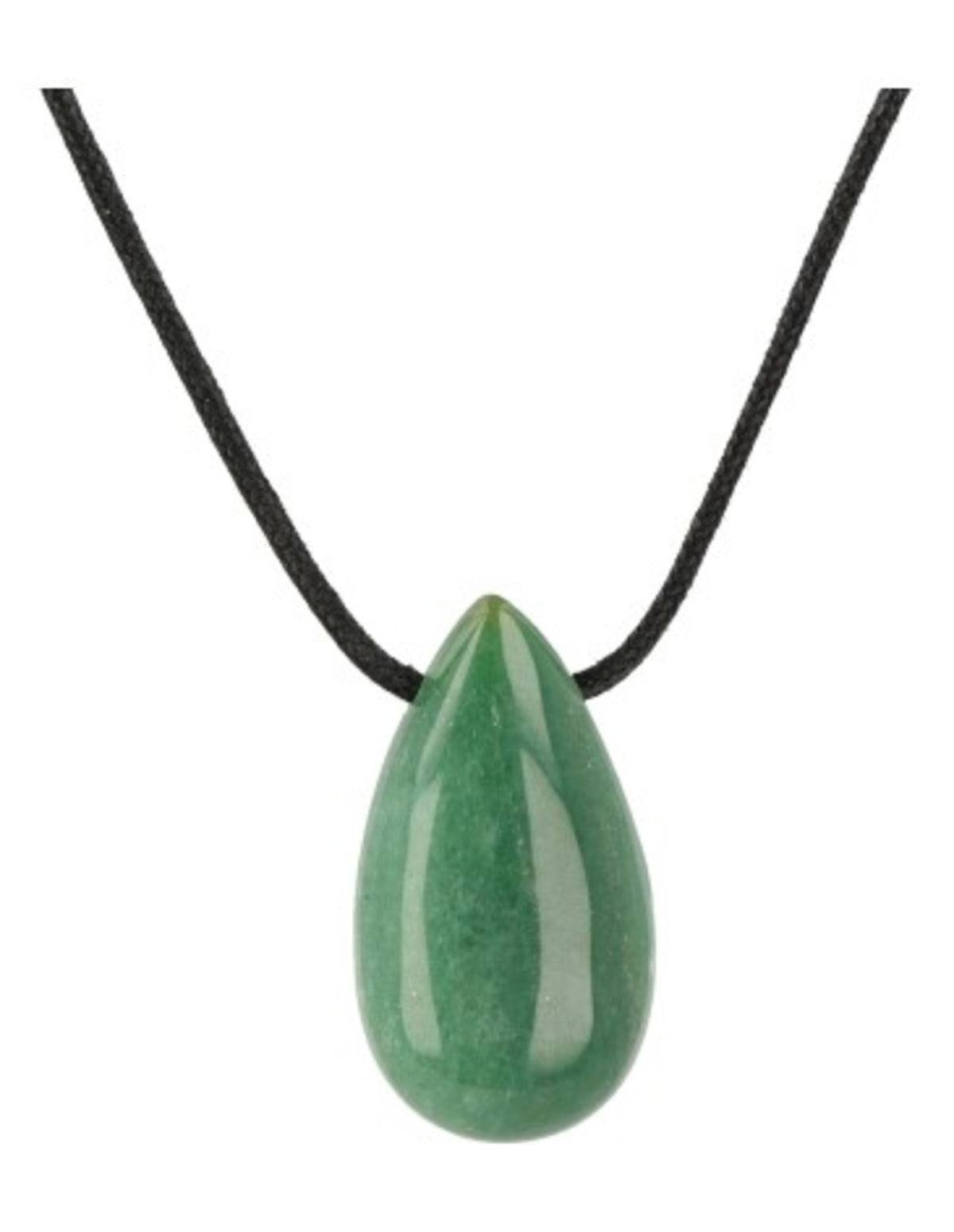 Aventurijn groen edelsteen druppel hanger