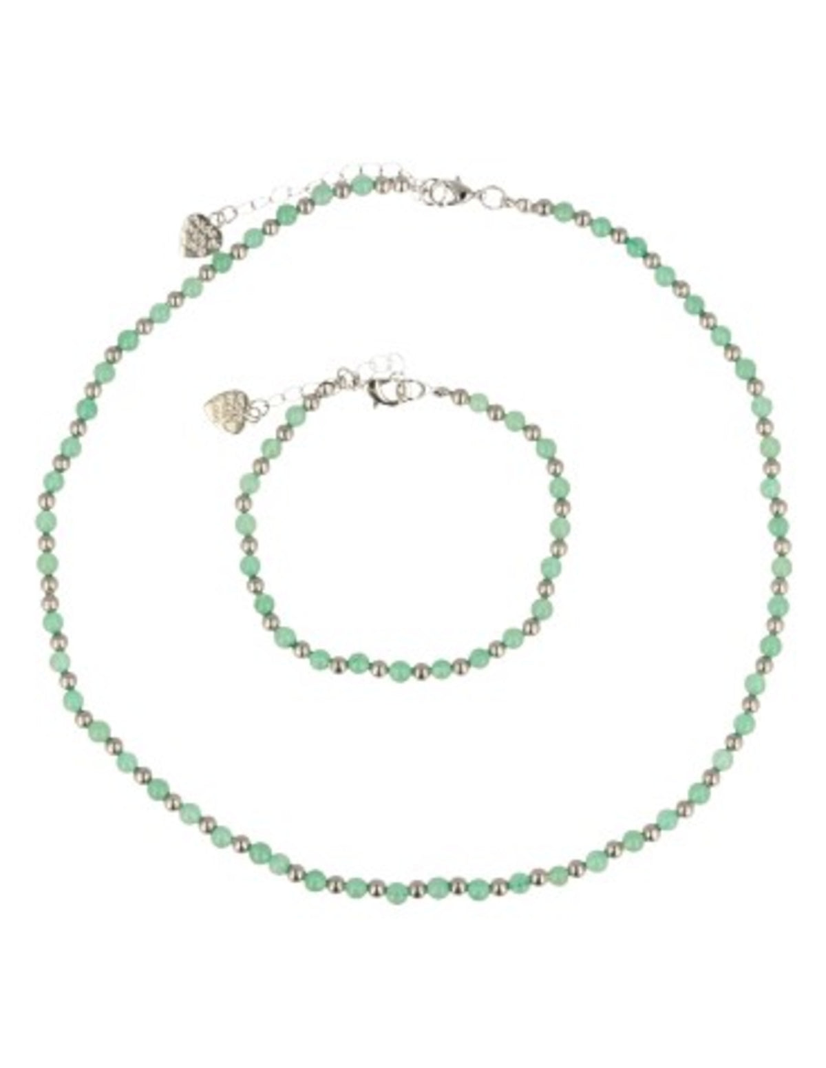 Aventurijn groen Ibiza love armband