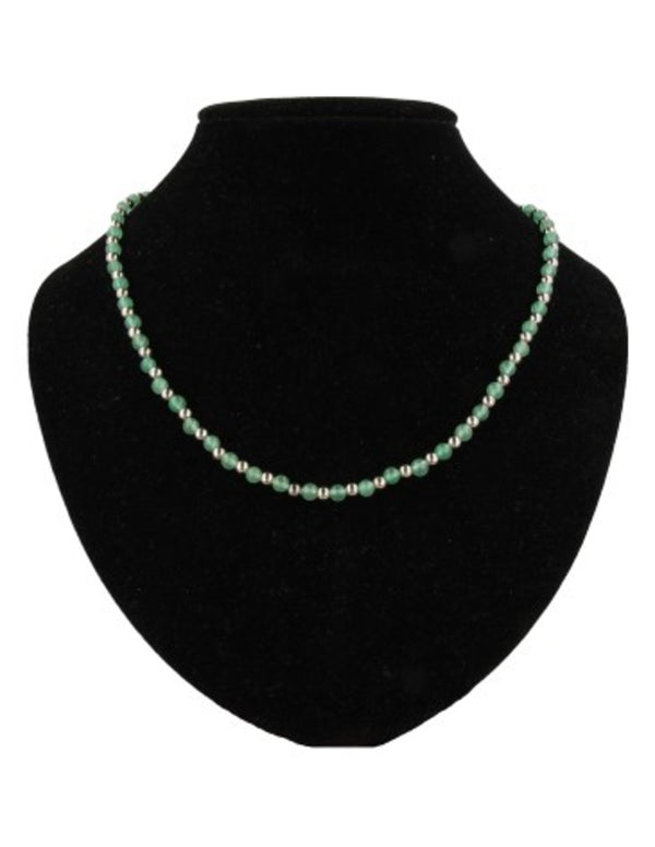 Aventurijn groen Ibiza love edelsteen ketting