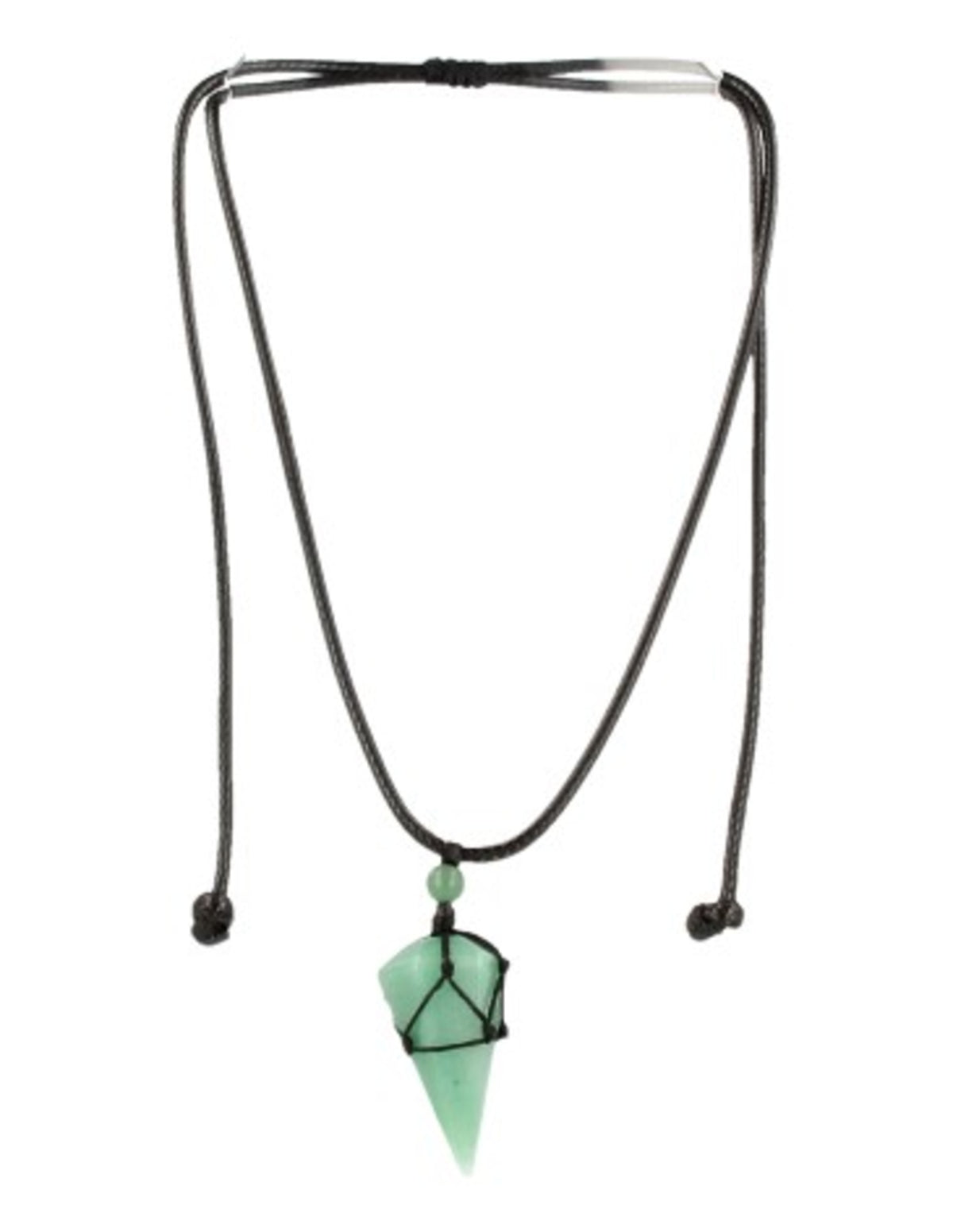 Aventurijn groen ketting mannen cone