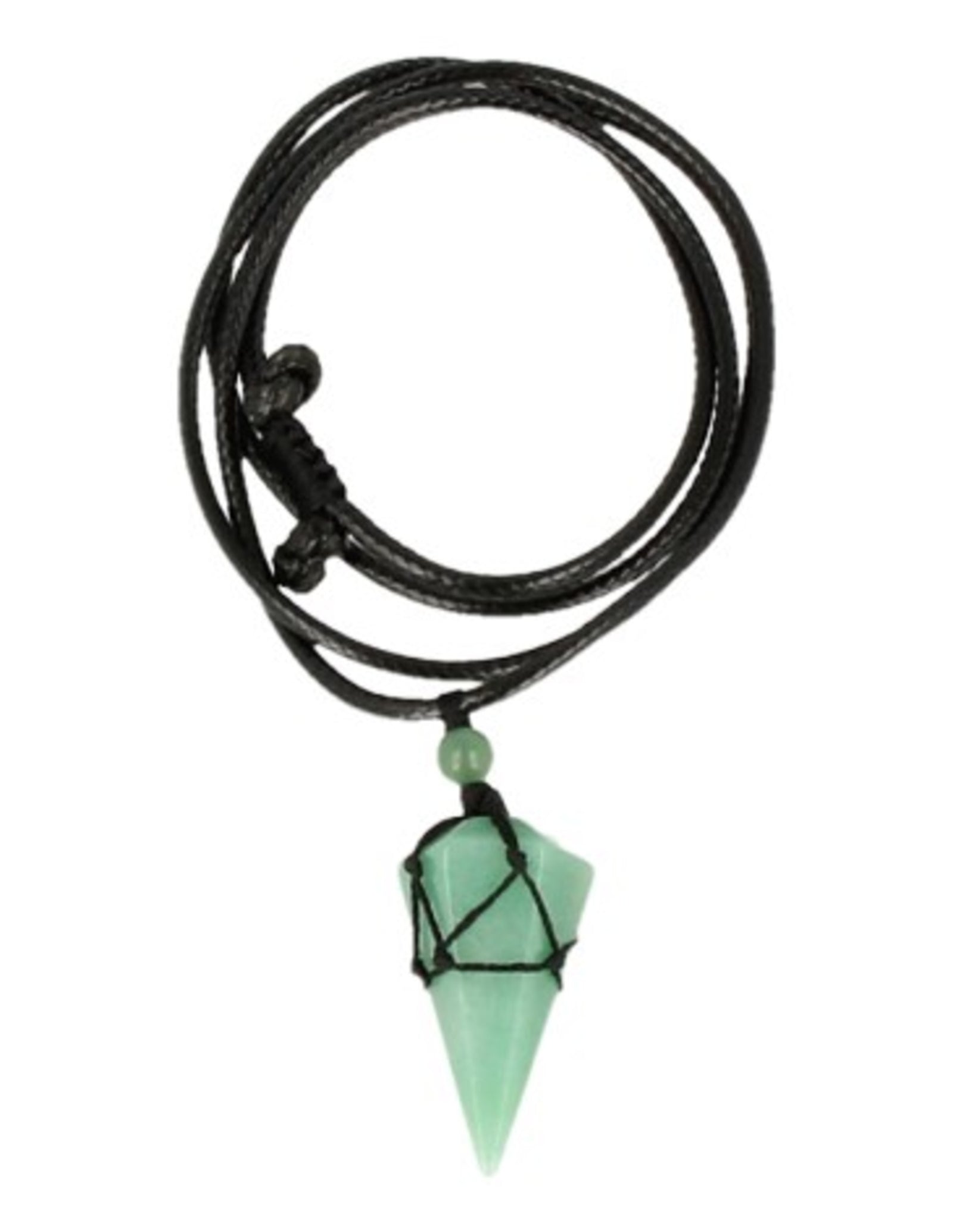 Aventurijn groen ketting mannen cone