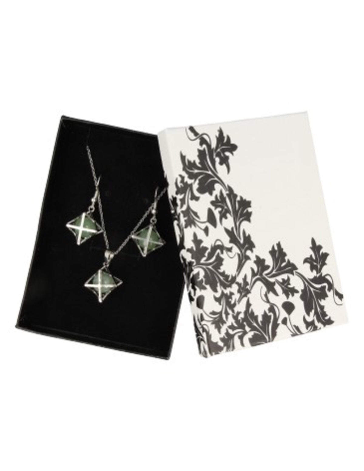 Aventurijn groen merkabah sieraden set