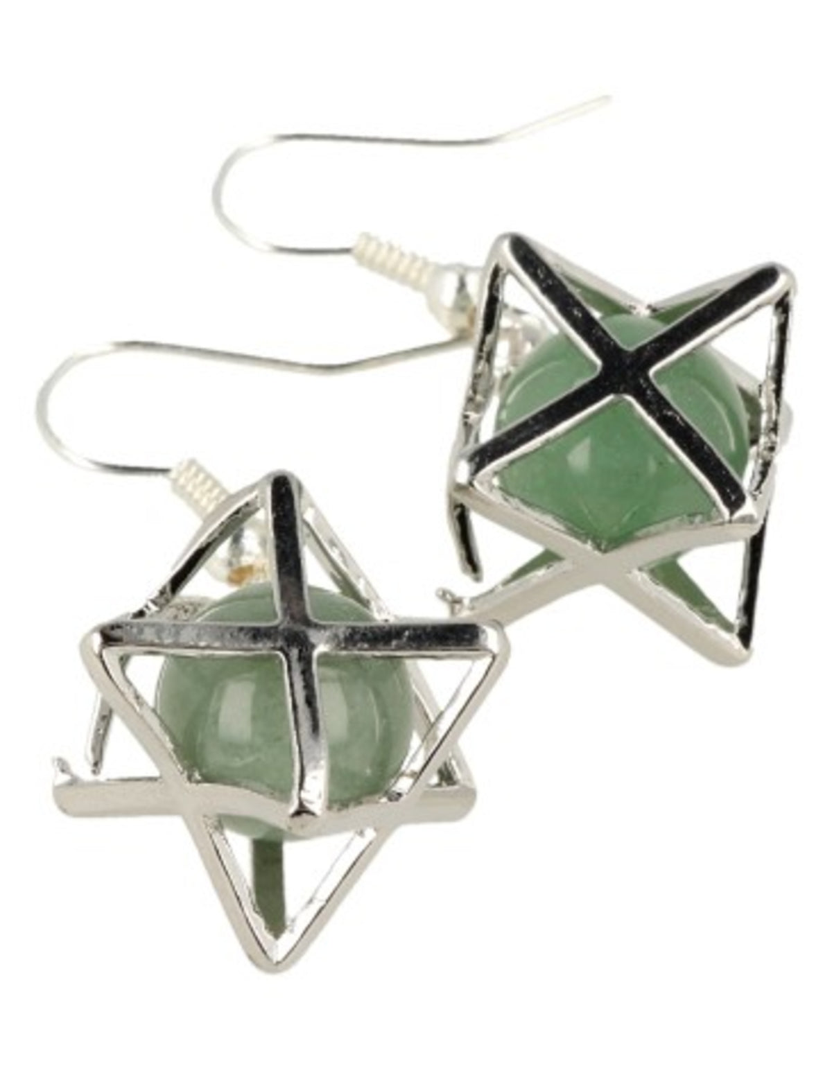 Aventurijn groen oorbellen merkabah