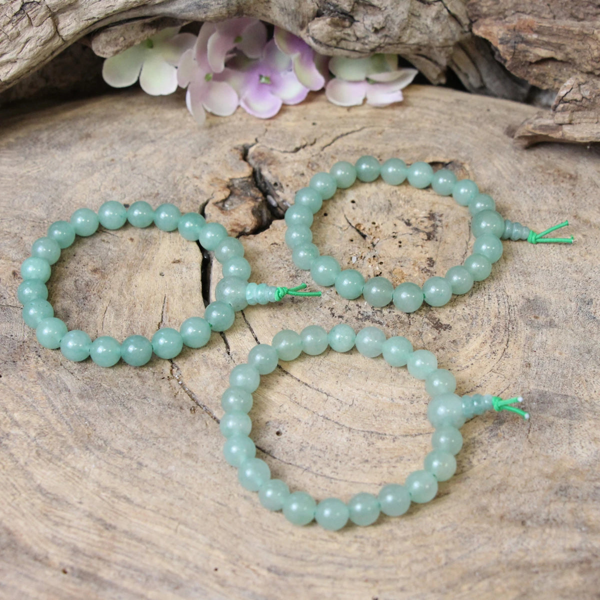 Aventurijn groen powerbead armband