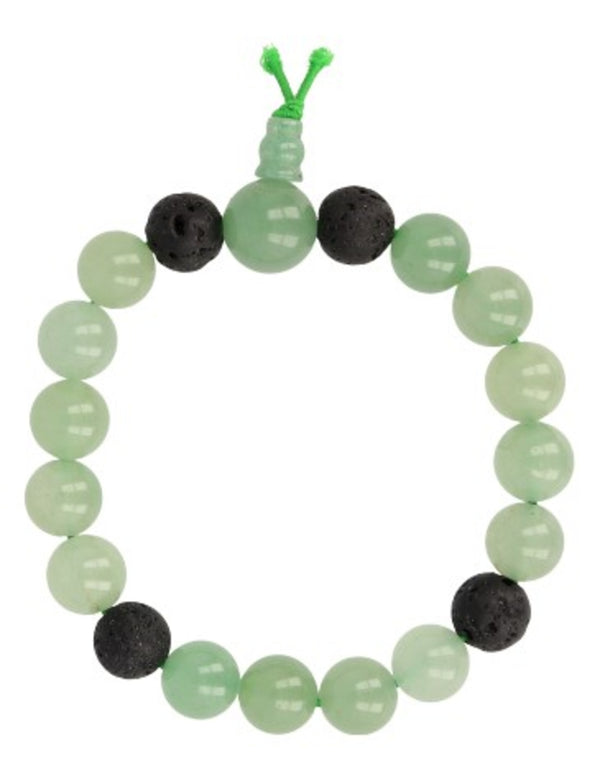 Aventurijn groen powerbead mannen edelsteen armband